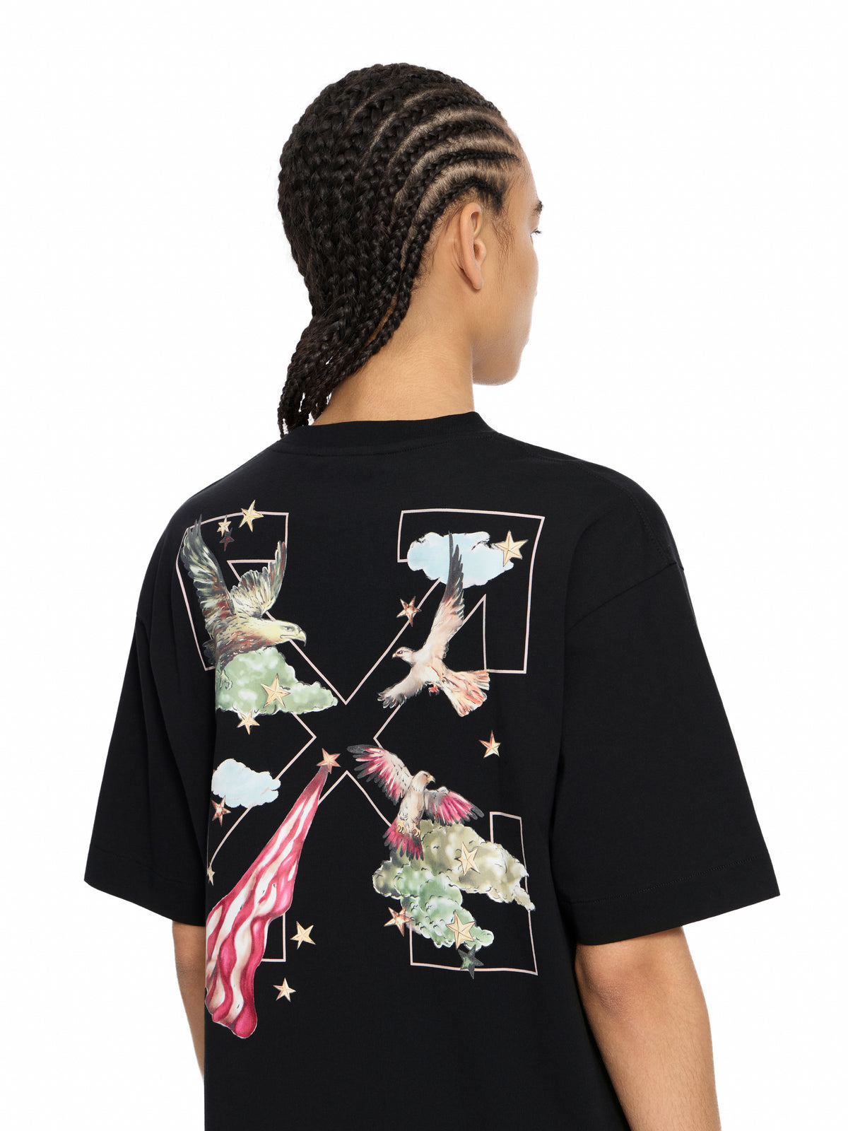 OFF WHITE Dream Arrow Skate T-shirt Black Mayfly 29A00302T