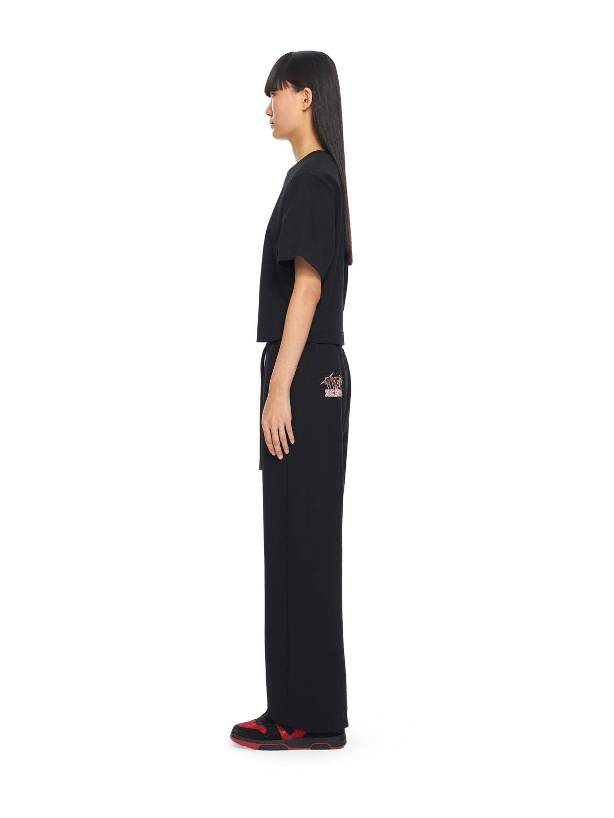 OFF WHITE Off-White™ c/o AC Milan Crop T-Shirt Black-No Color 29A00571T