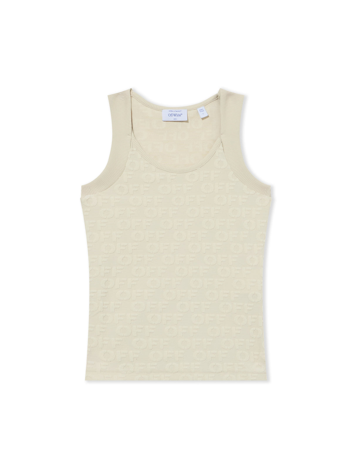 OFF WHITE Terry Off Tank Top Beige-No Color 29A00710T