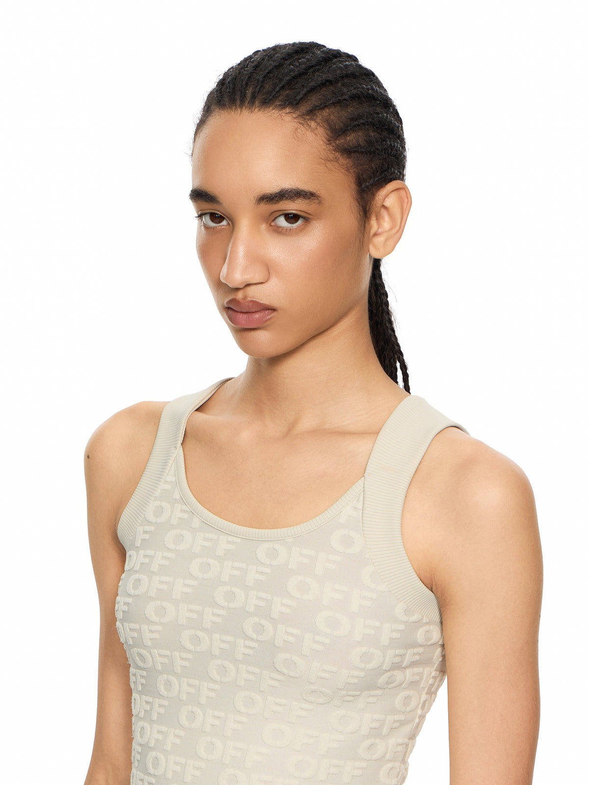 OFF WHITE Terry Off Tank Top Beige-No Color 29A00710T