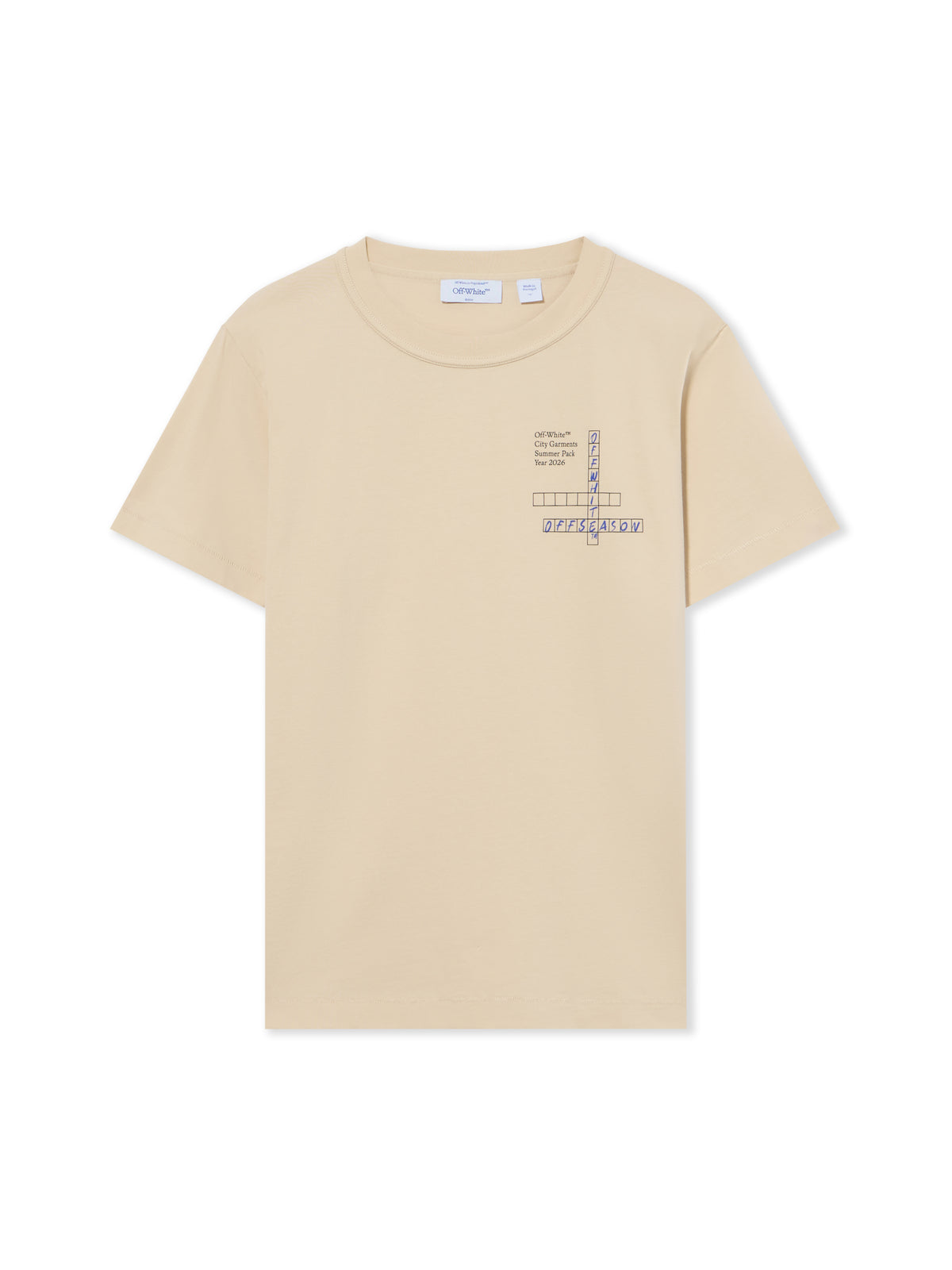 OFF WHITE Connect Dots Regular T-Shirt Beige-No Color 29A00726T