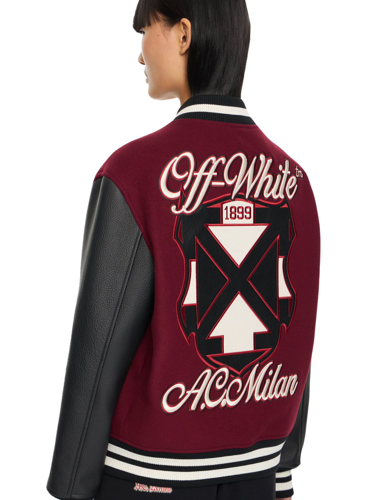 OFF WHITE Off-White™ c/o AC Milan Varsity Jacket Black-No Color 29G00568T