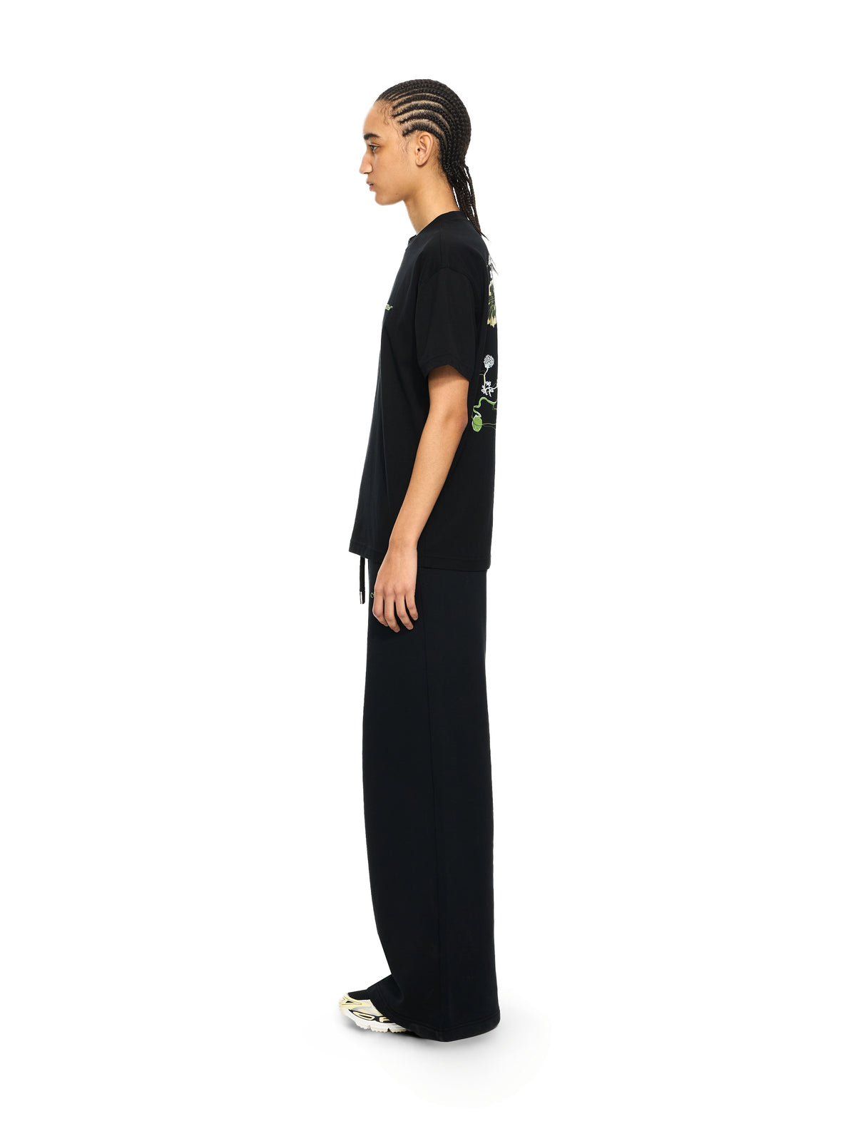 OFF WHITE Arrow Leaves T-Shirt Black-Beech 2AA089S26JER004