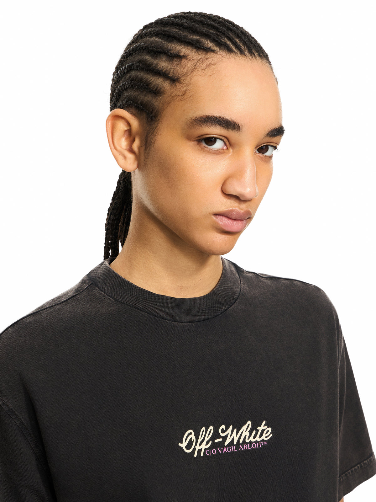 OFF WHITE Royal Jewels T-shirt Marble Black-Lemon Icing 2AA089S26JER008