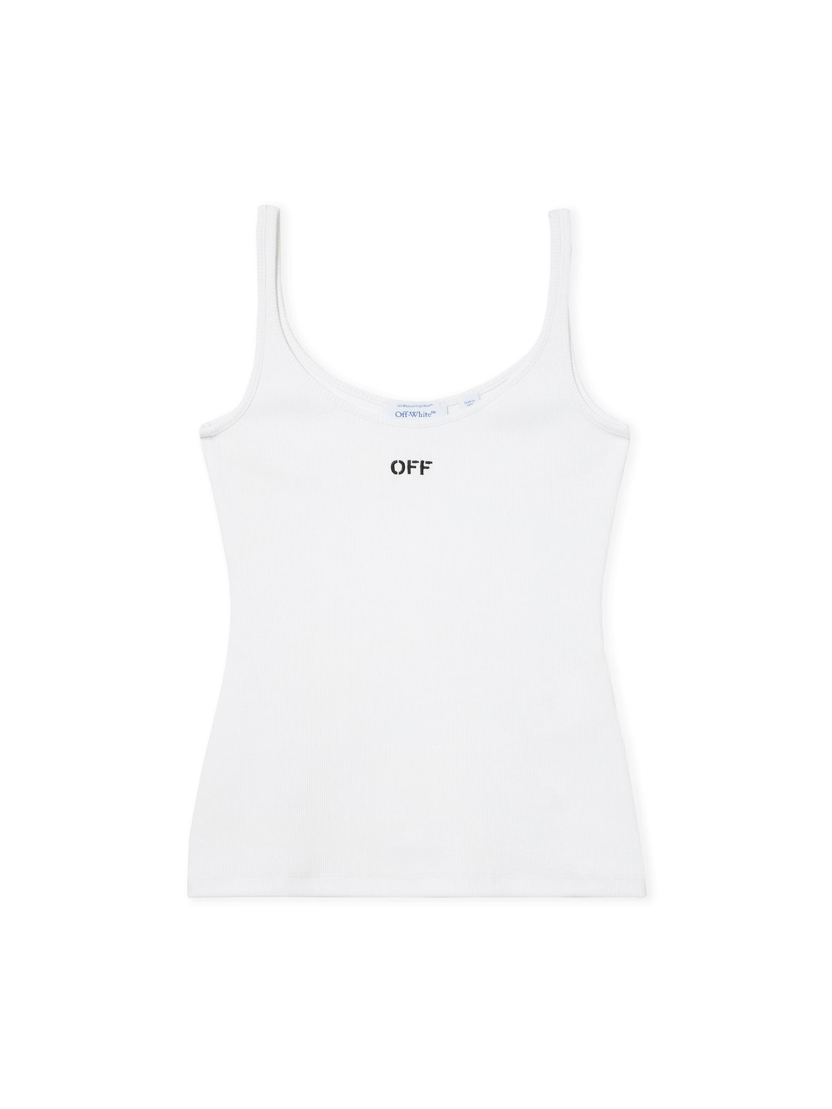 Off Stamp Ribbed Tank Top