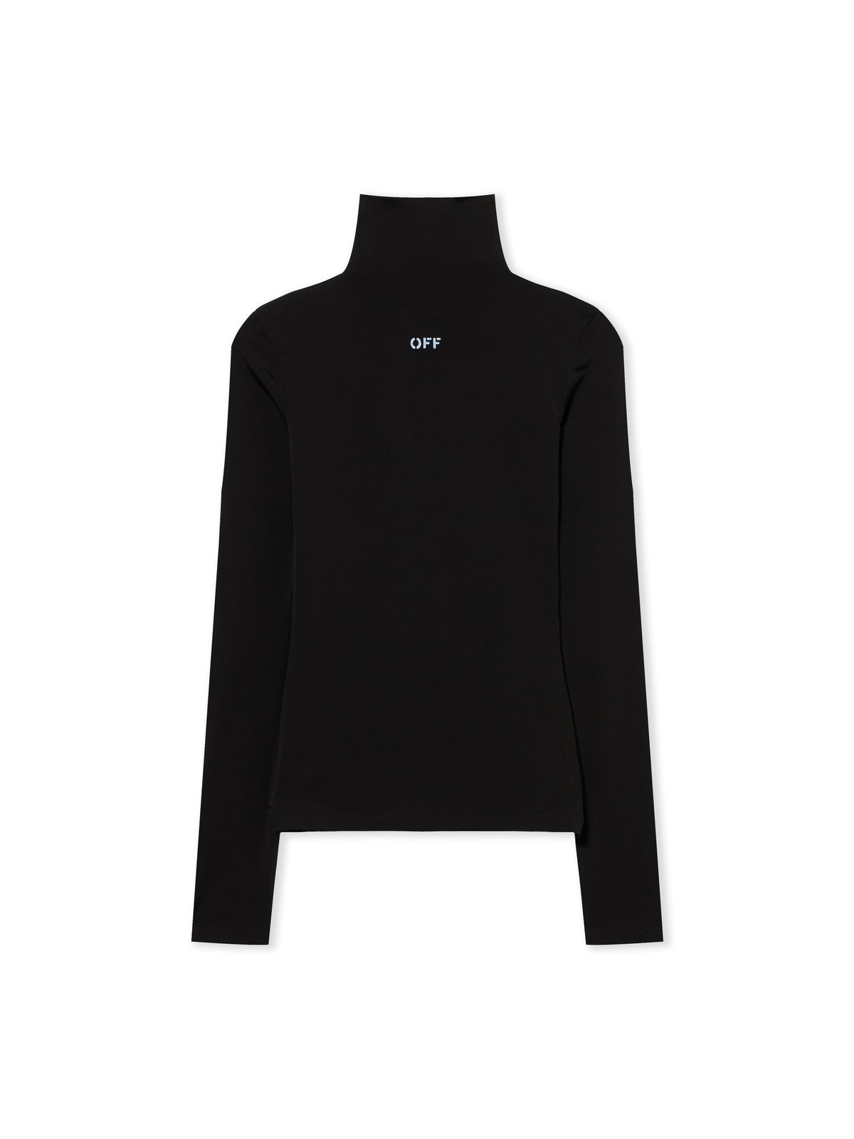 OFF WHITE Off Stamp Second Skin Long-Sleeved Turtleneck Black-White 2AD122C99JER004
