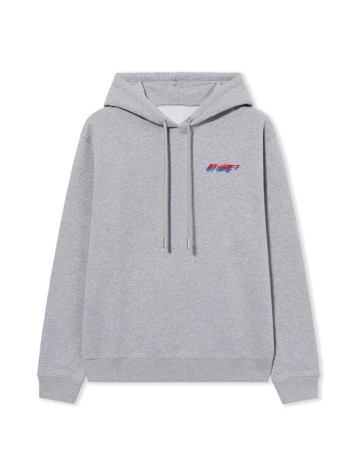 OFF WHITE Off-White Shadow Hoodie Gray Melange-Haute Red 2BB035S26FLE001