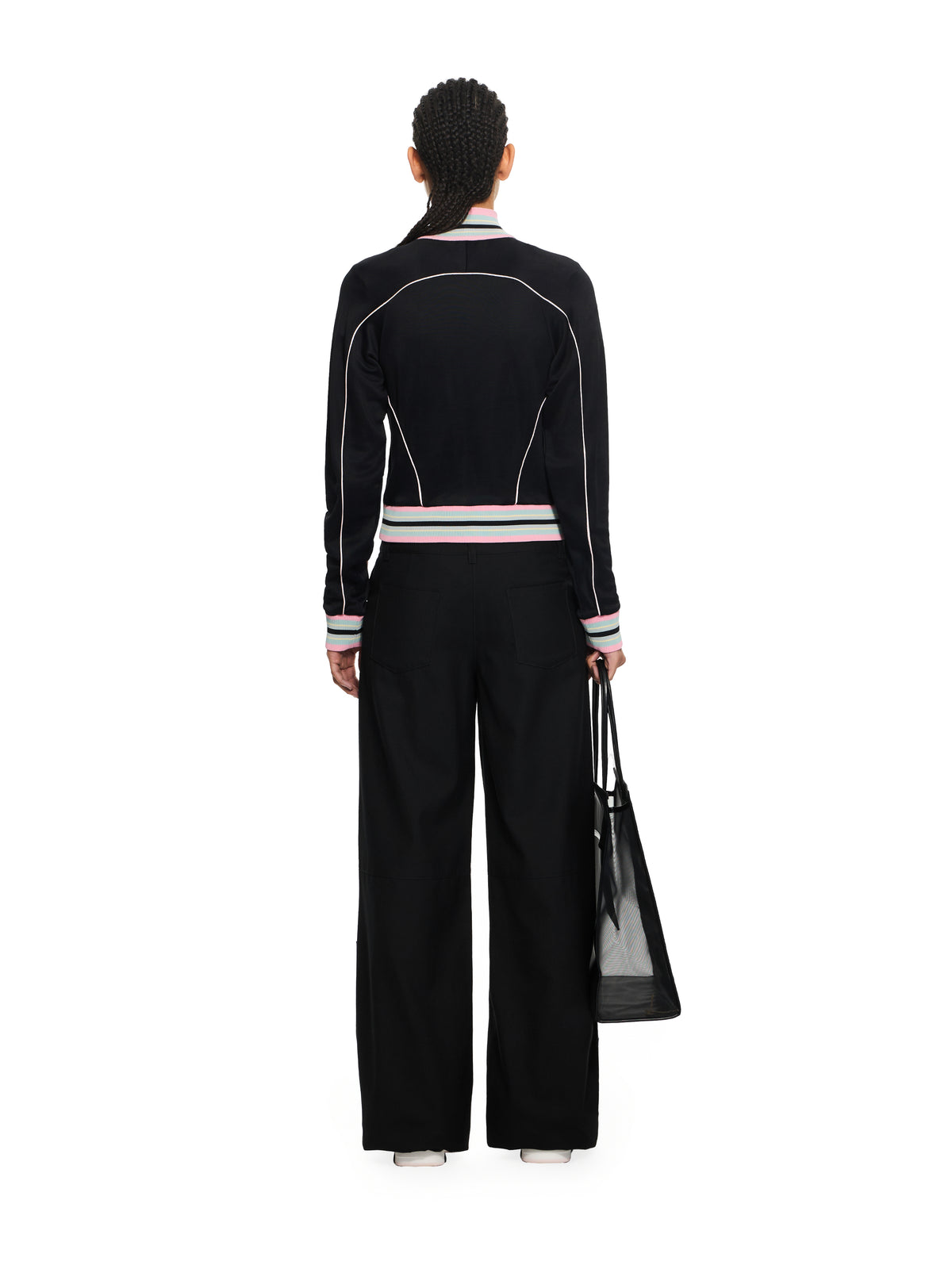 OFF WHITE Fluid Track OW Fitted Jacket Black-White 2BD00BS26JER001