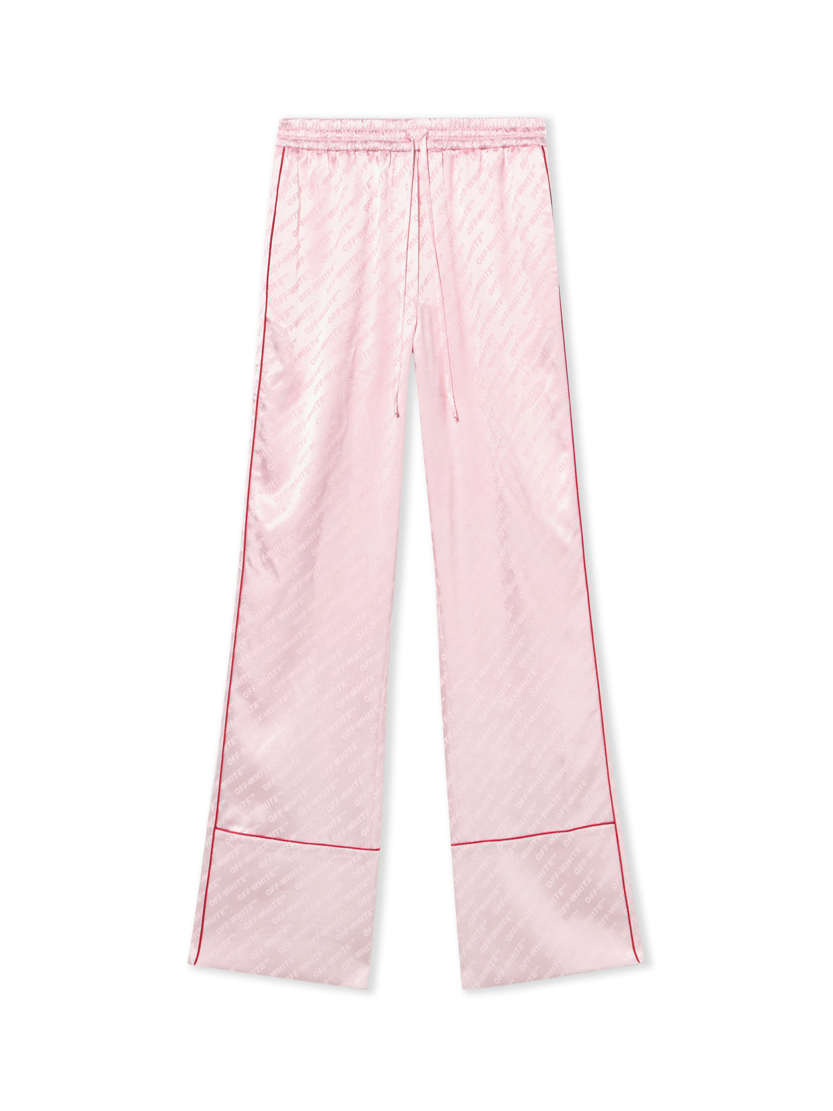 OFF WHITE Jacquard Satin Pajama Pants Soft Pink-No Color 2CA18ZS26FAB001