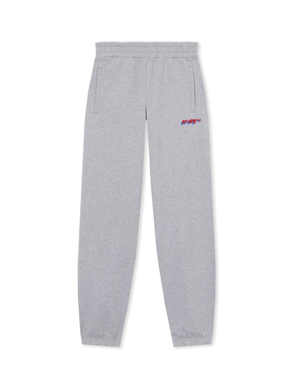 OFF WHITE Off-White Shadow Cuff Sweatpants Gray Melange-Haute Red 2CH006S26FLE001