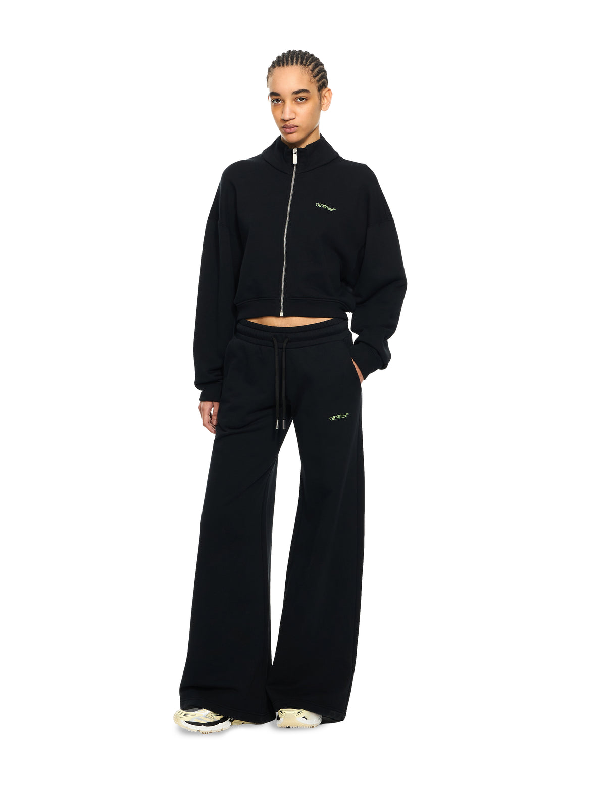 OFF WHITE Bookish Sweatpants Black-Beech 2CH022S26FLE001