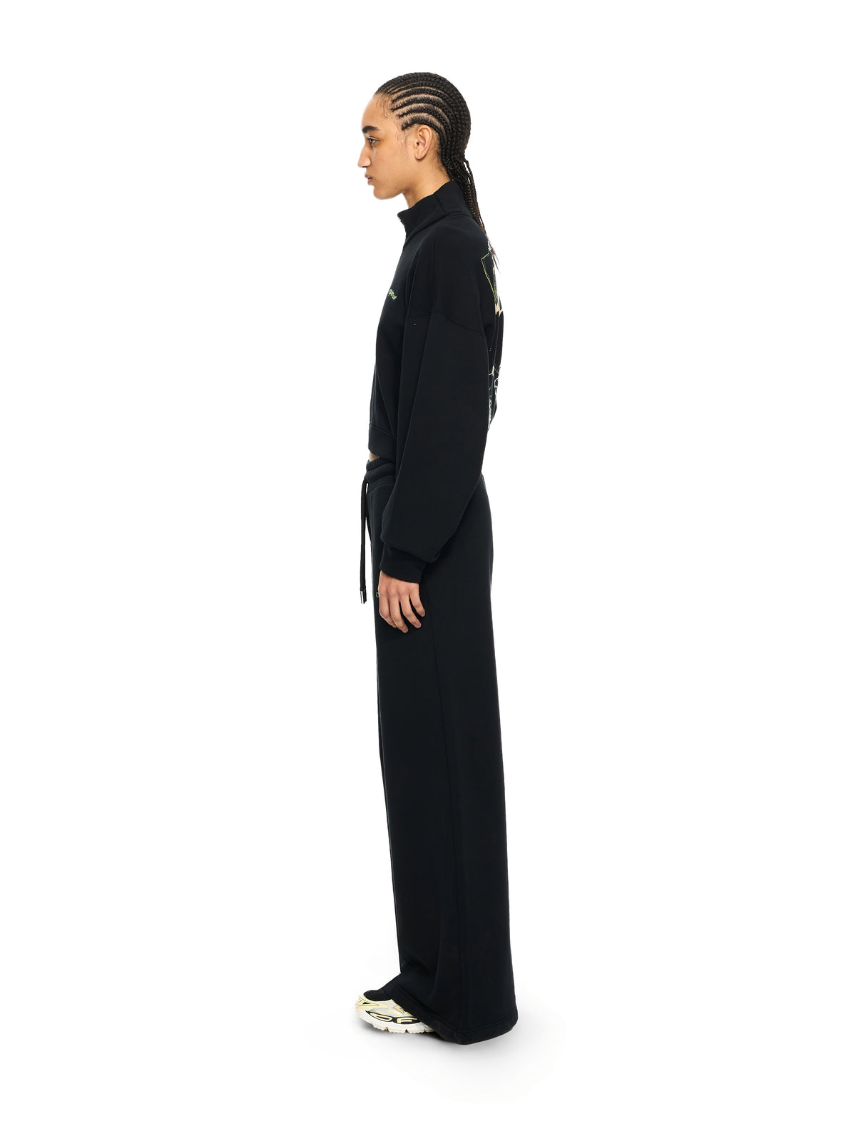 OFF WHITE Bookish Sweatpants Black-Beech 2CH022S26FLE001