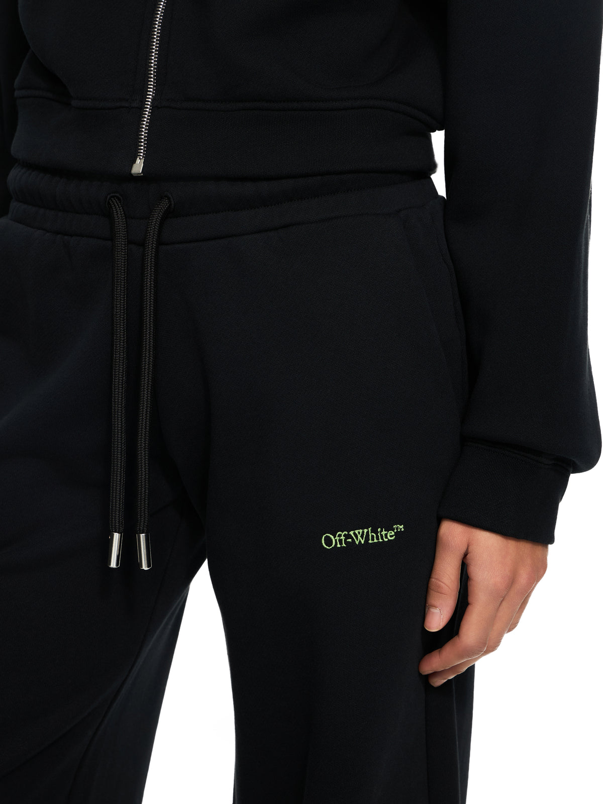 OFF WHITE Bookish Sweatpants Black-Beech 2CH022S26FLE001