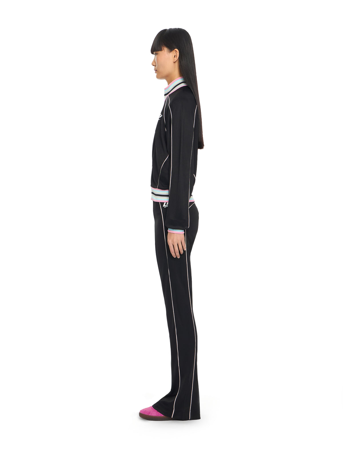 OFF WHITE Fluid Track Slim Pants Black-White 2CJ00AS26JER001