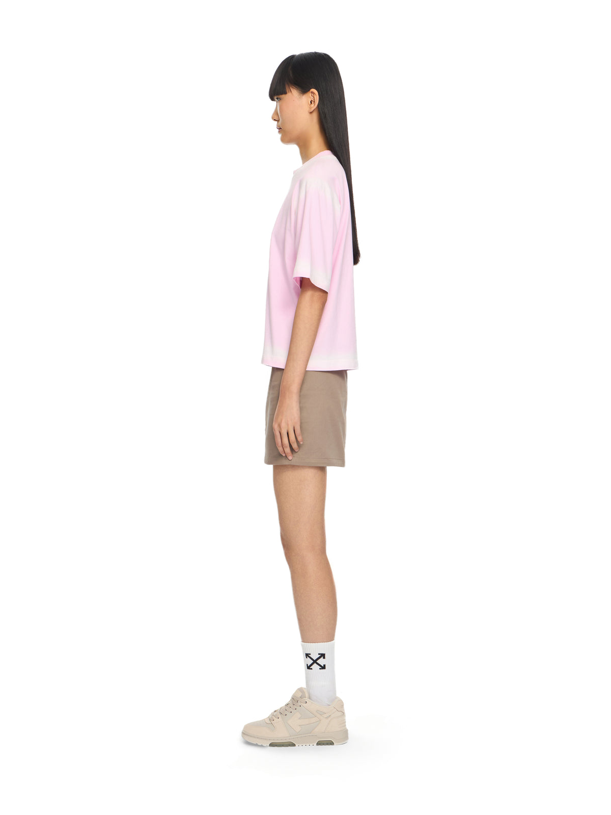 OFF WHITE Pocket Mini Skirt Fungi-Haute Red 2CU01MS26FAB001