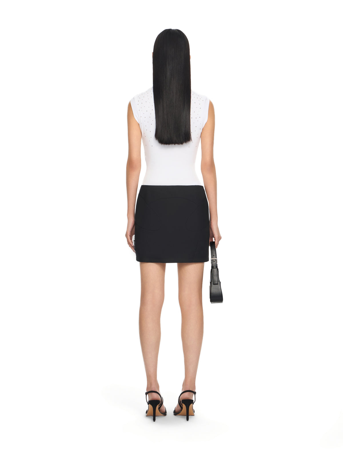 OFF WHITE Zip Up Skirt Black-No Color 2CU01NS26FAB002