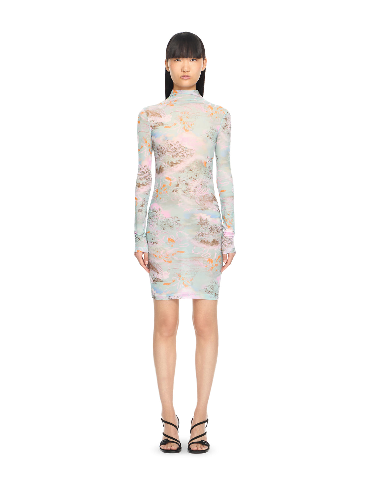 OFF WHITE Light Jersey Storytel Dress Storytelling-Persimmon Orange 2DB55TS26JER001