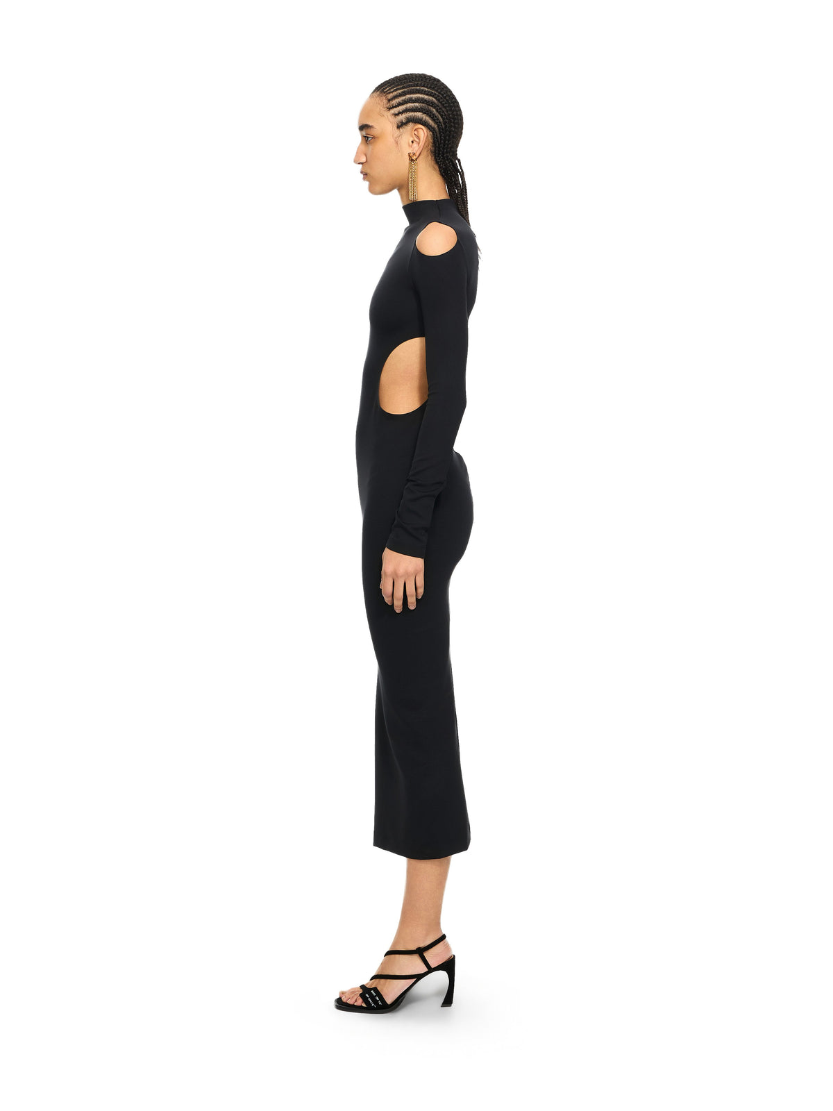OFF WHITE Sleek Meteor Dress Black-Black 2DB56JS26JER001