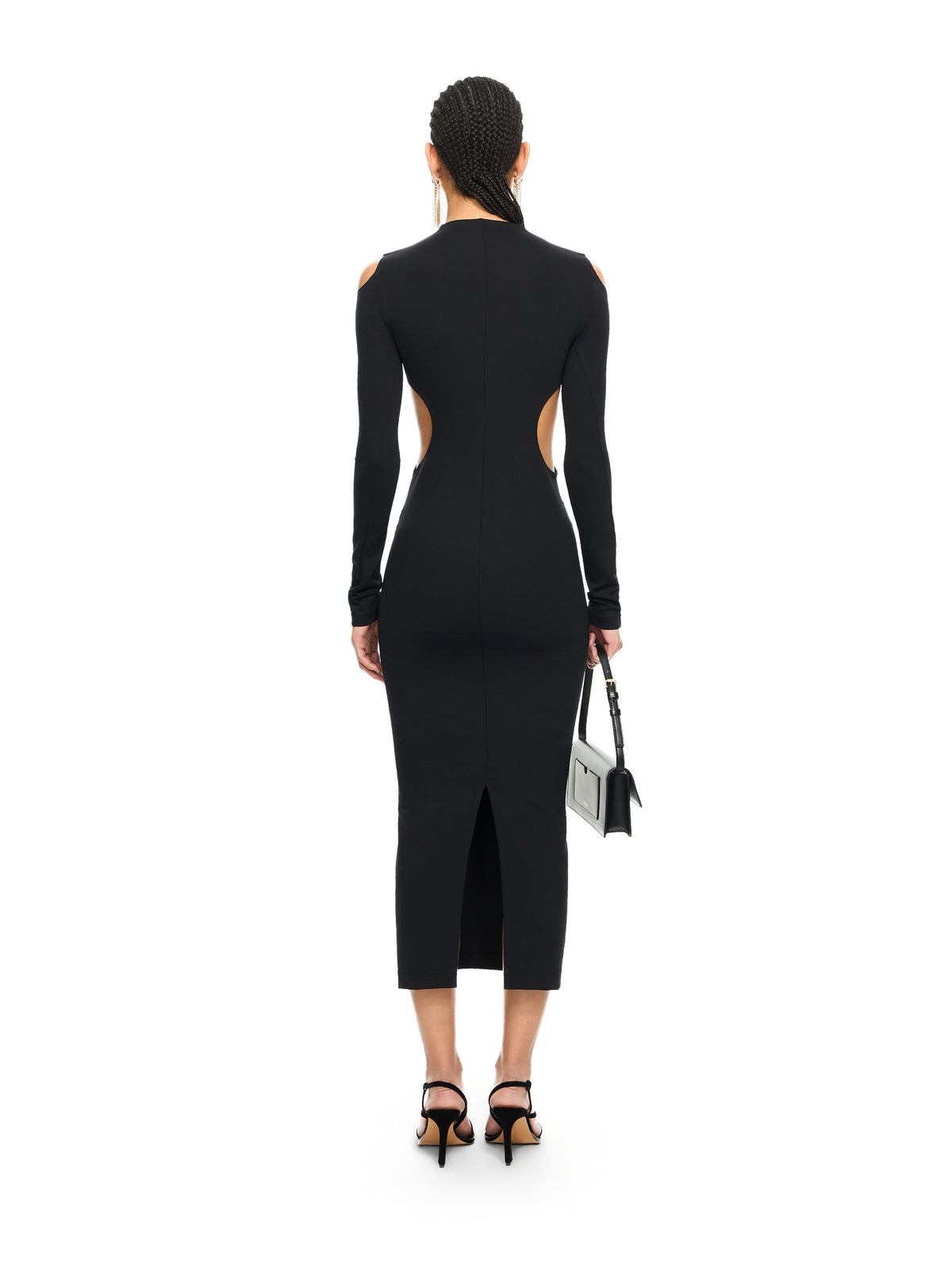 OFF WHITE Sleek Meteor Dress Black-Black 2DB56JS26JER001