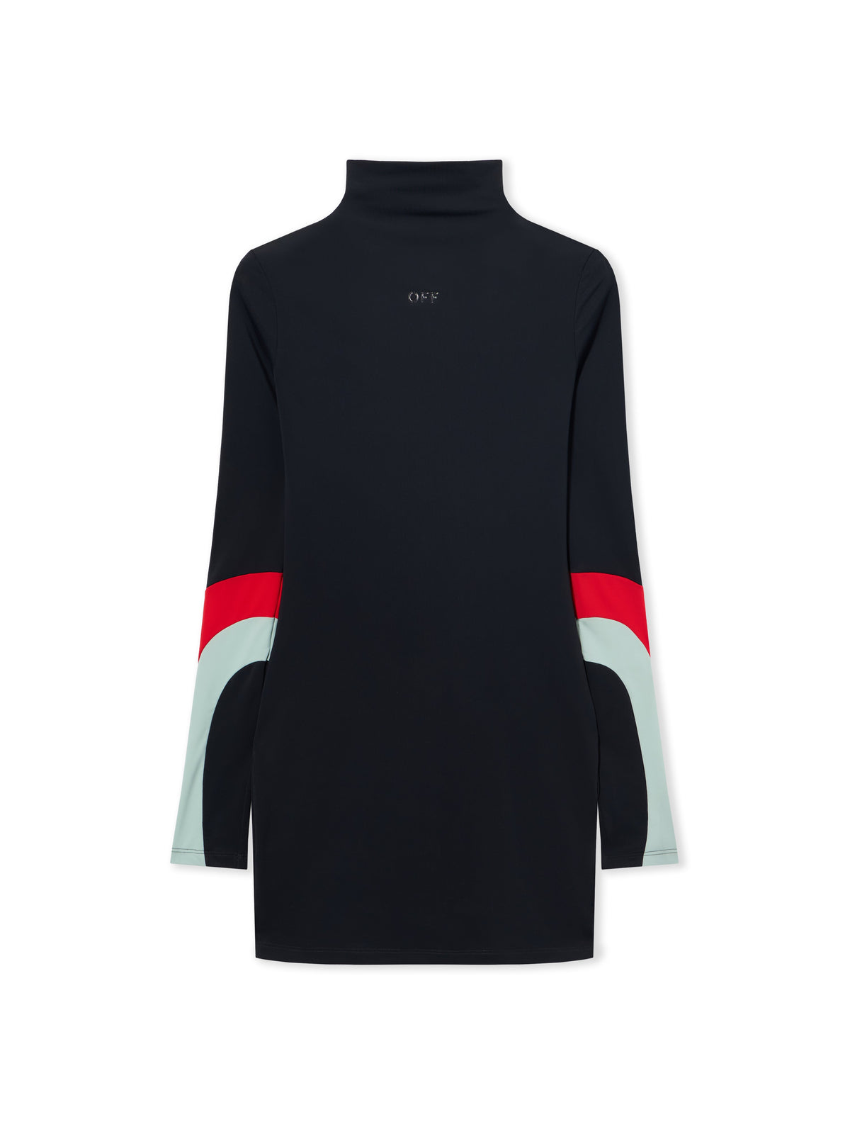 Lycra Color Insert Mini Dress