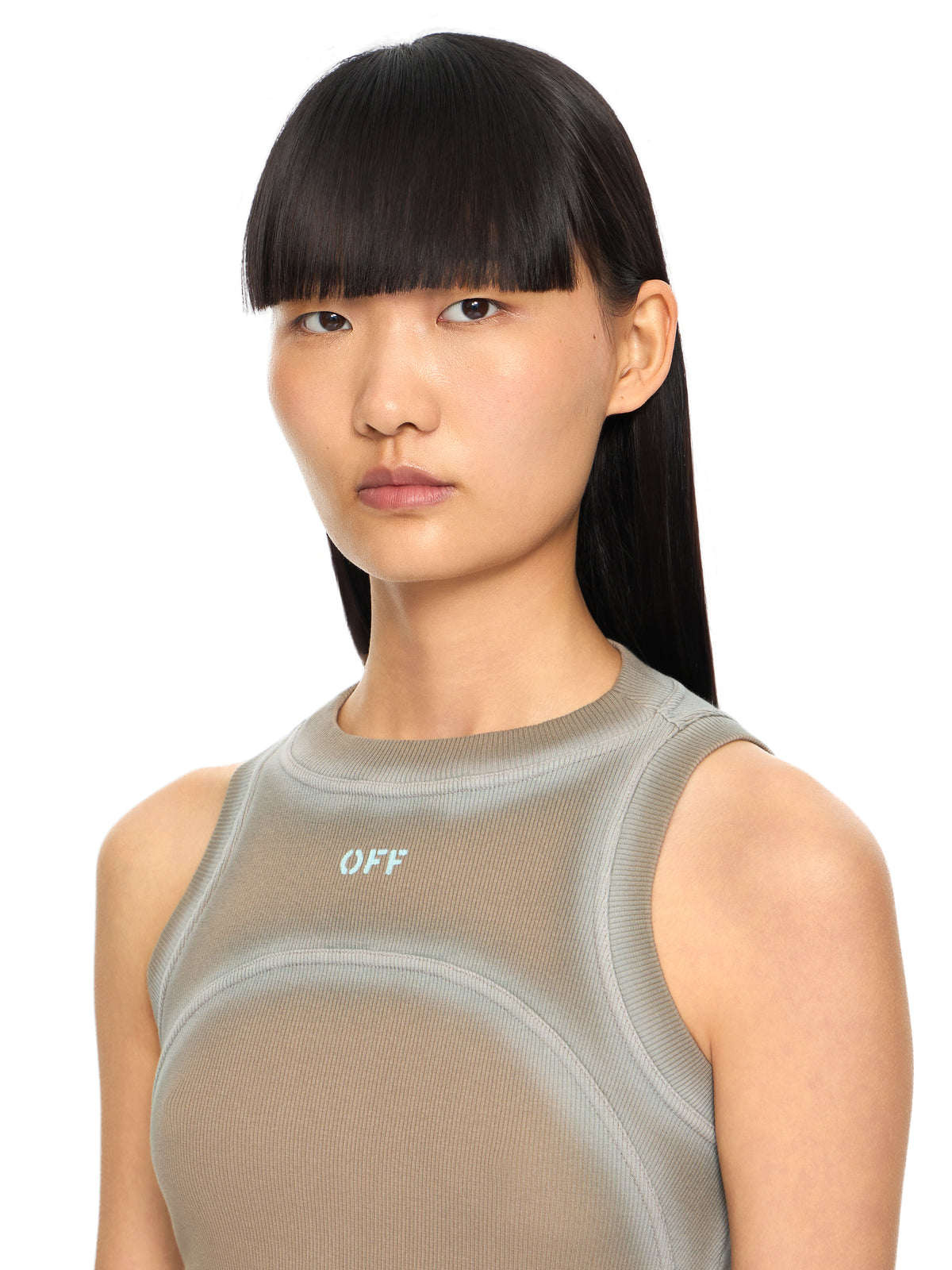 OFF WHITE Spray Off Stamp Ribbed Round Dress Fungi-Surf Spray 2DB57FS26JER001