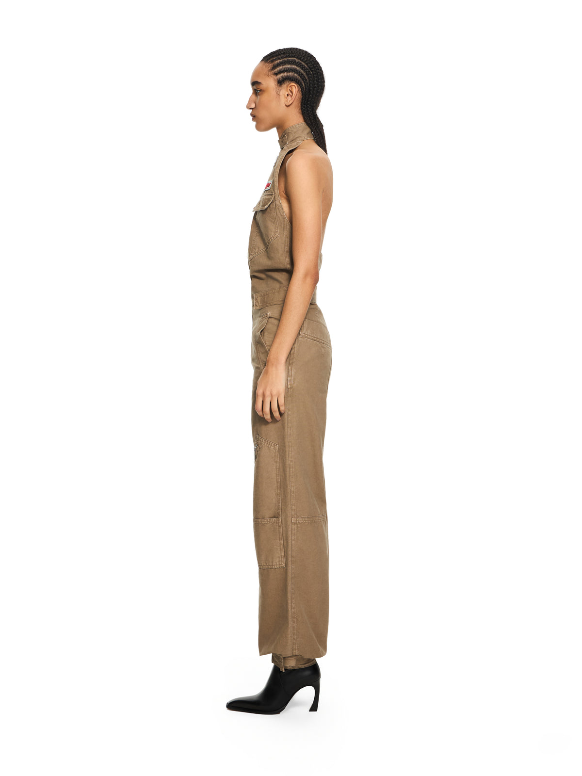 OFF WHITE Canvas Pocket Jumpsuit Fungi-Haute Red 2DC04AS26FAB001