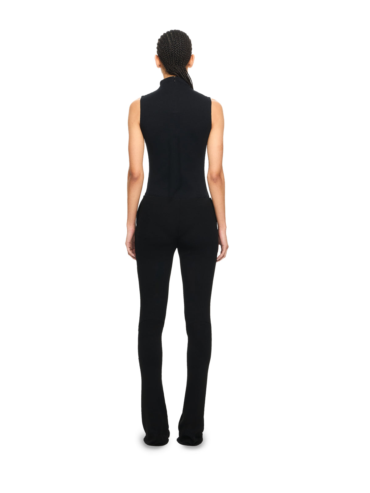 OFF WHITE Off Stamp Ribbed Bodysuit Black-White 2DD04PS26JER001