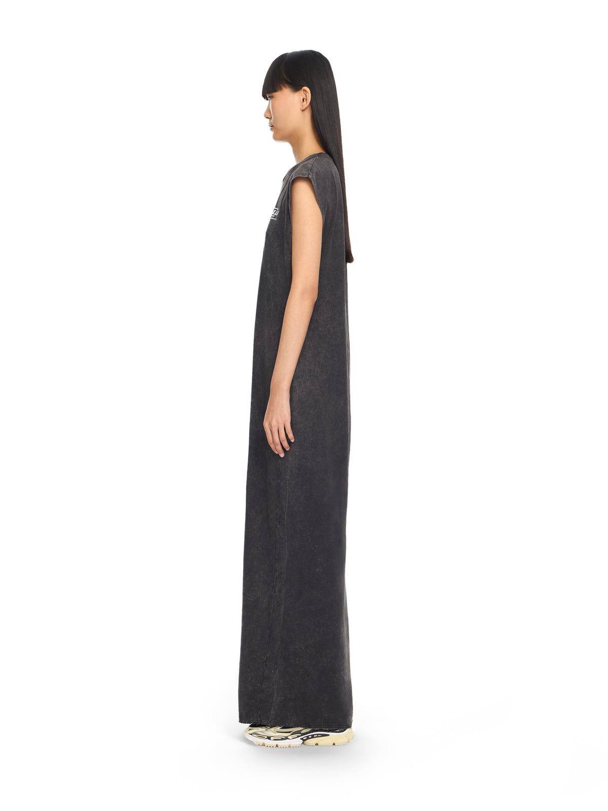 OFF WHITE Racer Loose Jersey Dress Marble Black-Rodio 2DH00BS26JER001