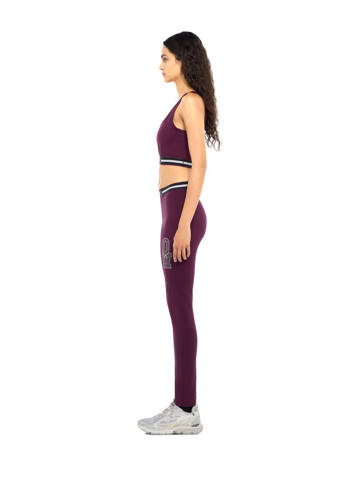 OFF WHITE College Band Crop Top Port Royal Dark Sapphire 2FA00391T