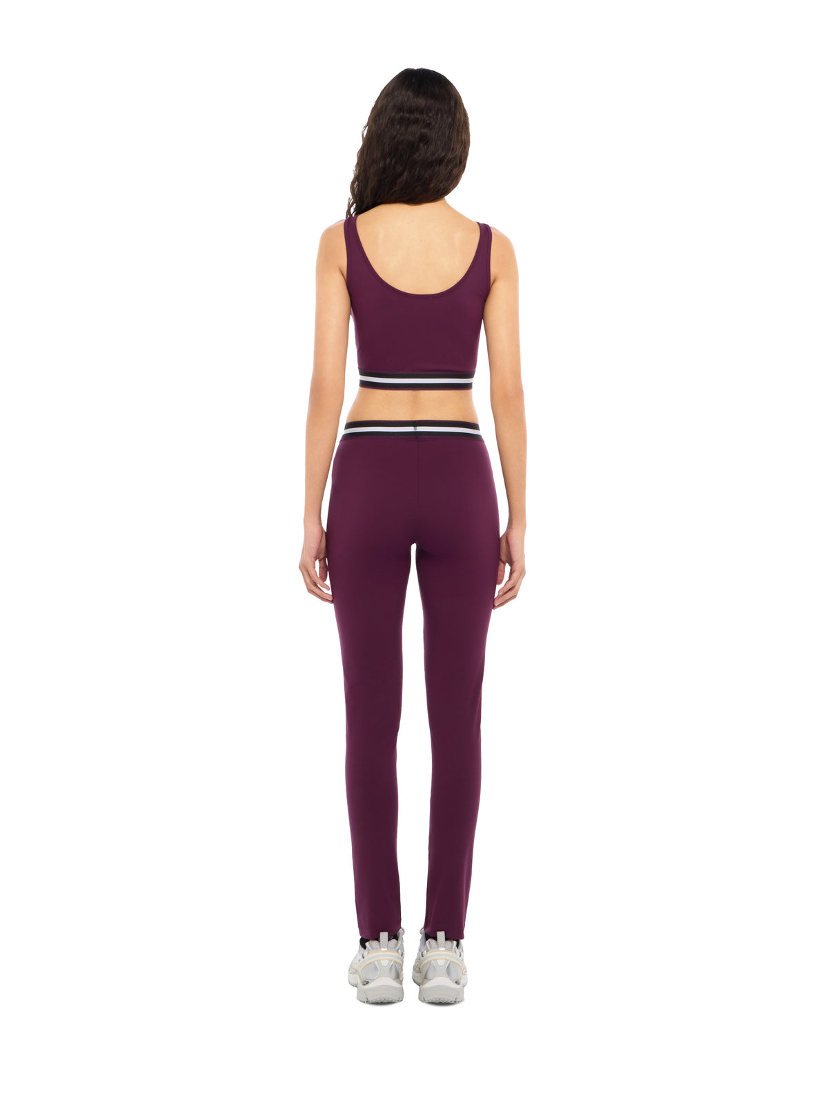 OFF WHITE College Band Crop Top Port Royal Dark Sapphire 2FA00391T