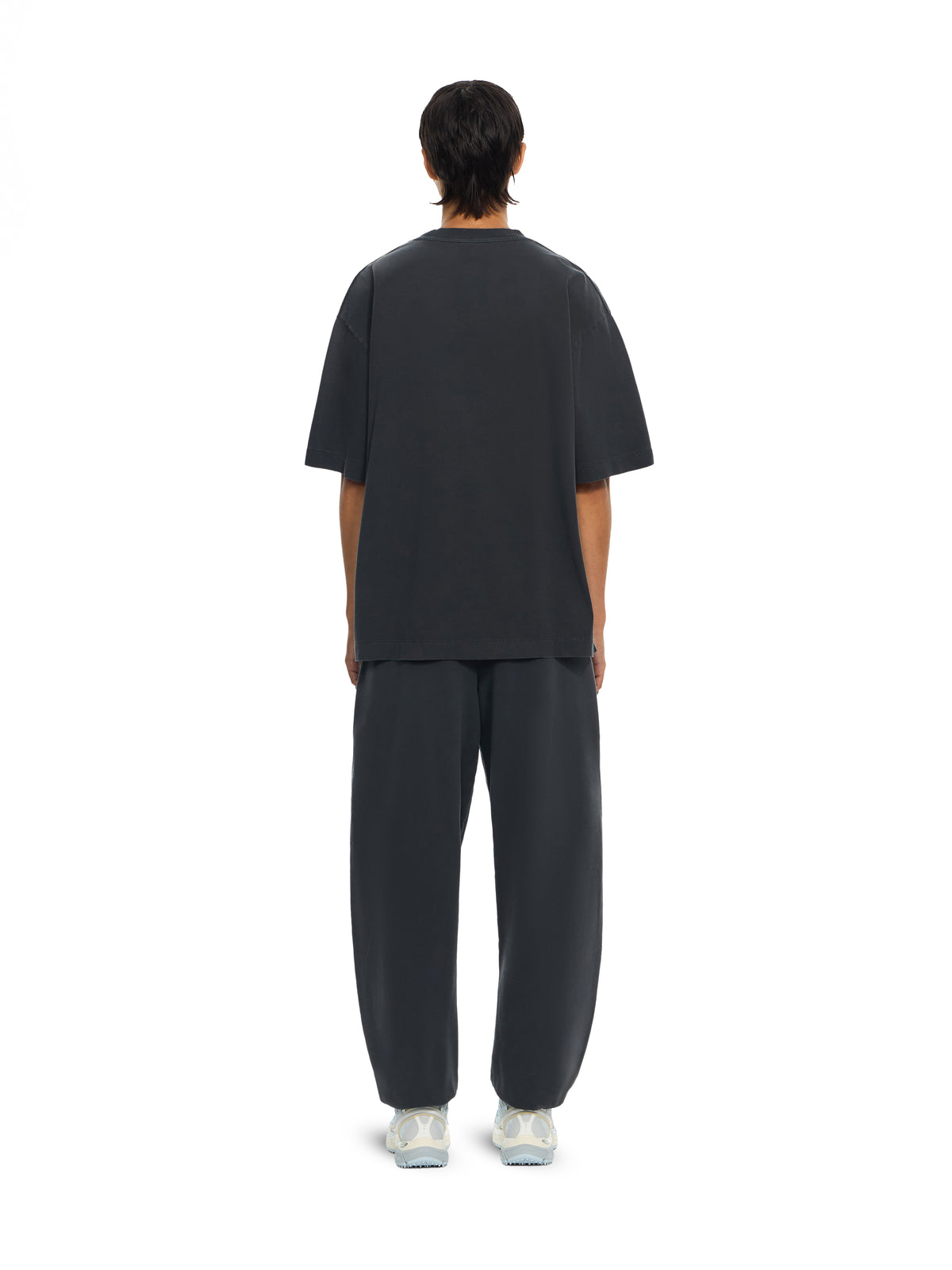 OFF WHITE Laundry Off Stamp Skate T-Shirt Discharged Dark Slate Dark Slate 2FA00442T