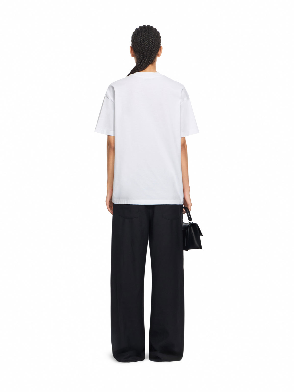 OFF WHITE Embroidered Paisley Logo T-Shirt White-White 2FA00556T