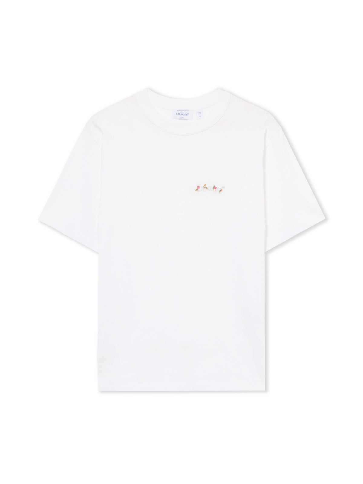OFF WHITE Arrow Chine Flower T-Shirt White Hawthorn Rose 2FA00645T