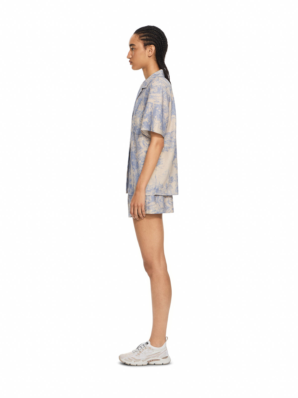 OFF WHITE City Nature Linen Ss Pajama Shirt Ivory Heather 2FA00667T