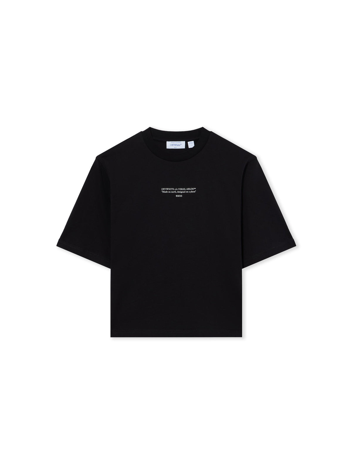 OFF WHITE Statement Boxy Tee Black-White 2FA00675T