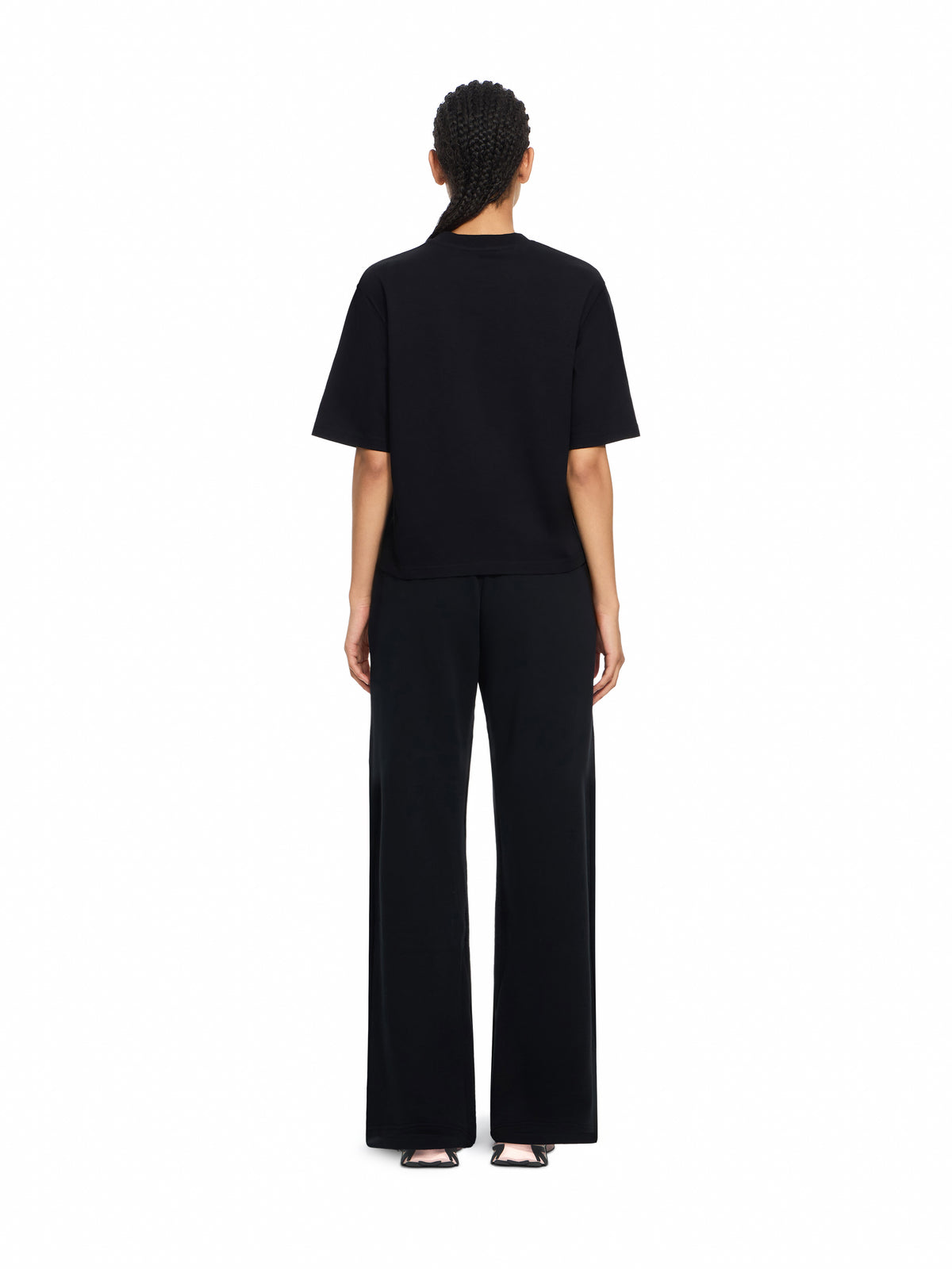 OFF WHITE Statement Boxy Tee Black-White 2FA00675T