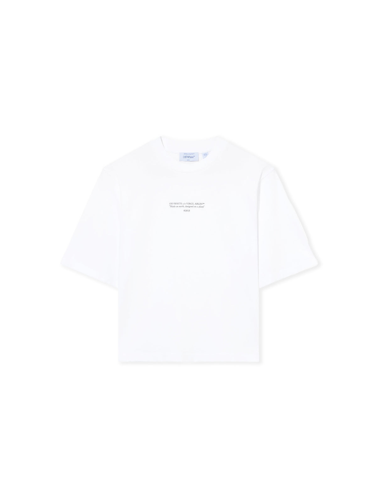 OFF WHITE Statement Boxy Tee White-Black 2FA00675T
