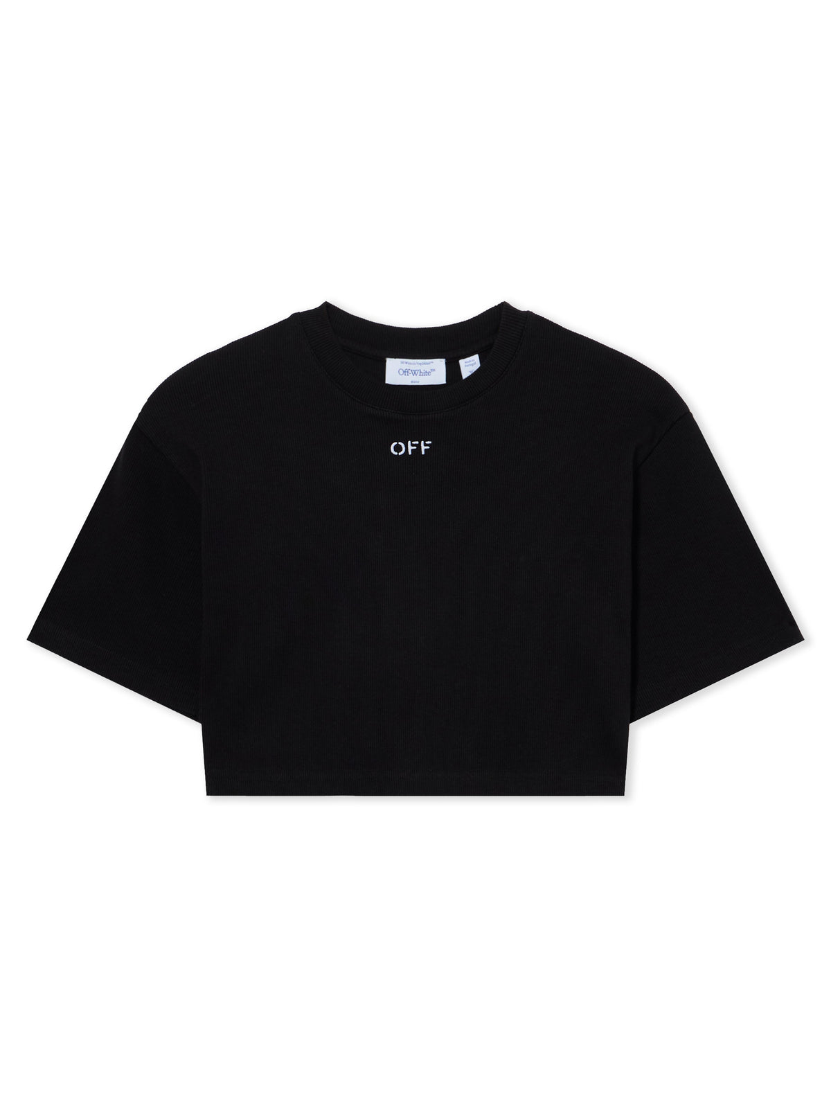Off Stamp Rib Cropped Tee