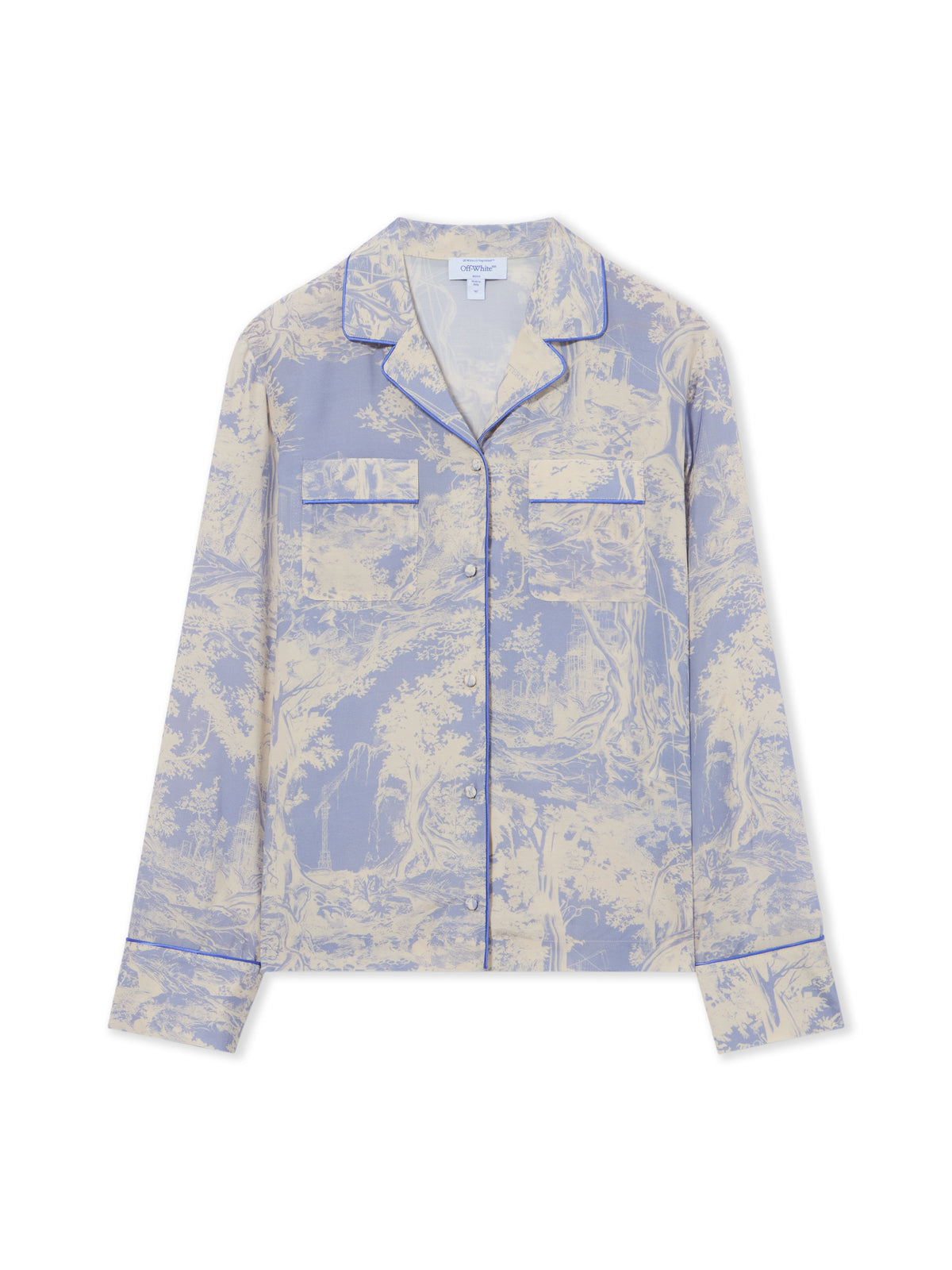 OFF WHITE City Nature Habutai Pajama Shirt Ivory Heather 2FB00557T