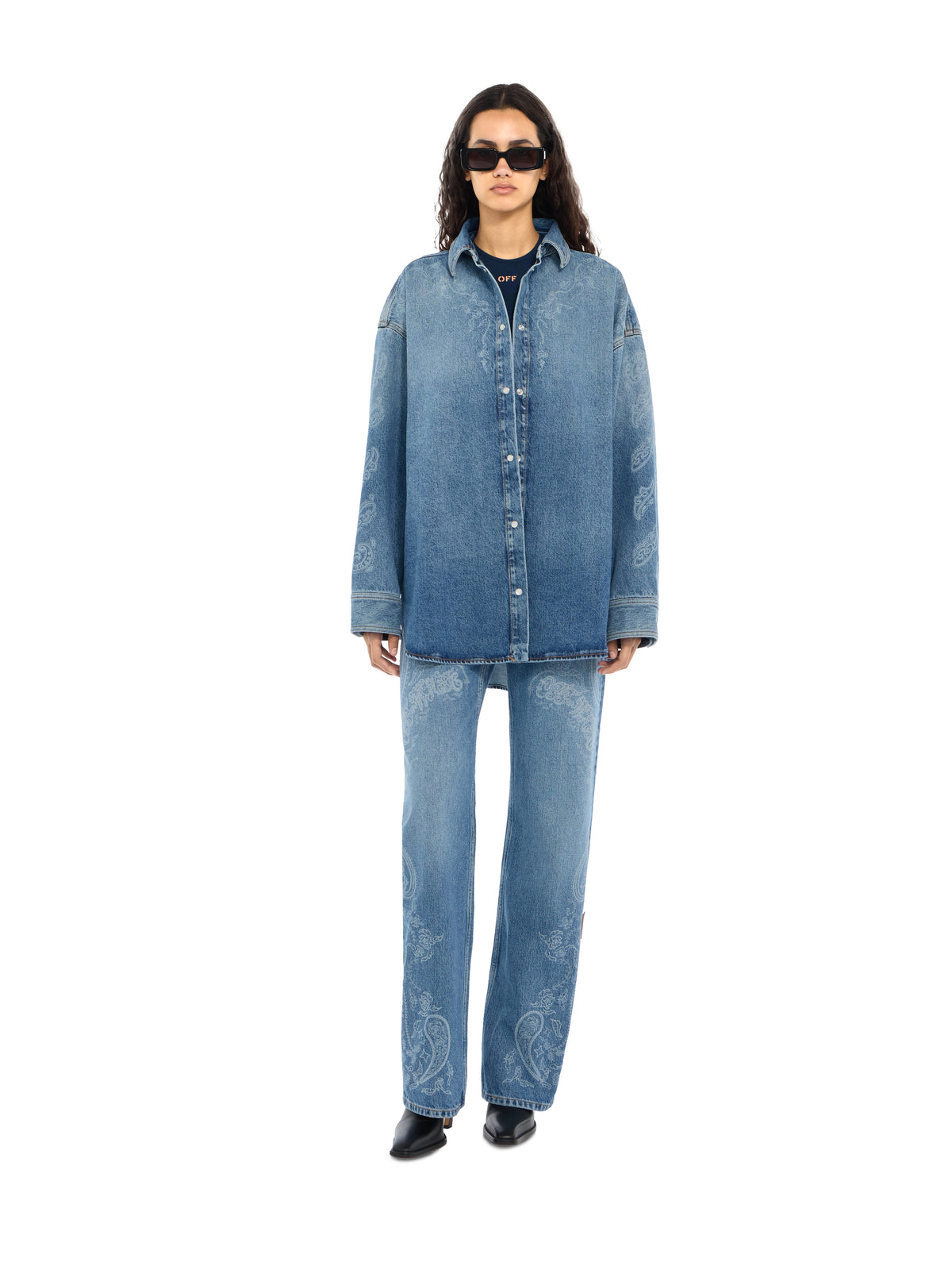 Paisley Denim Lover Shirt Jacket