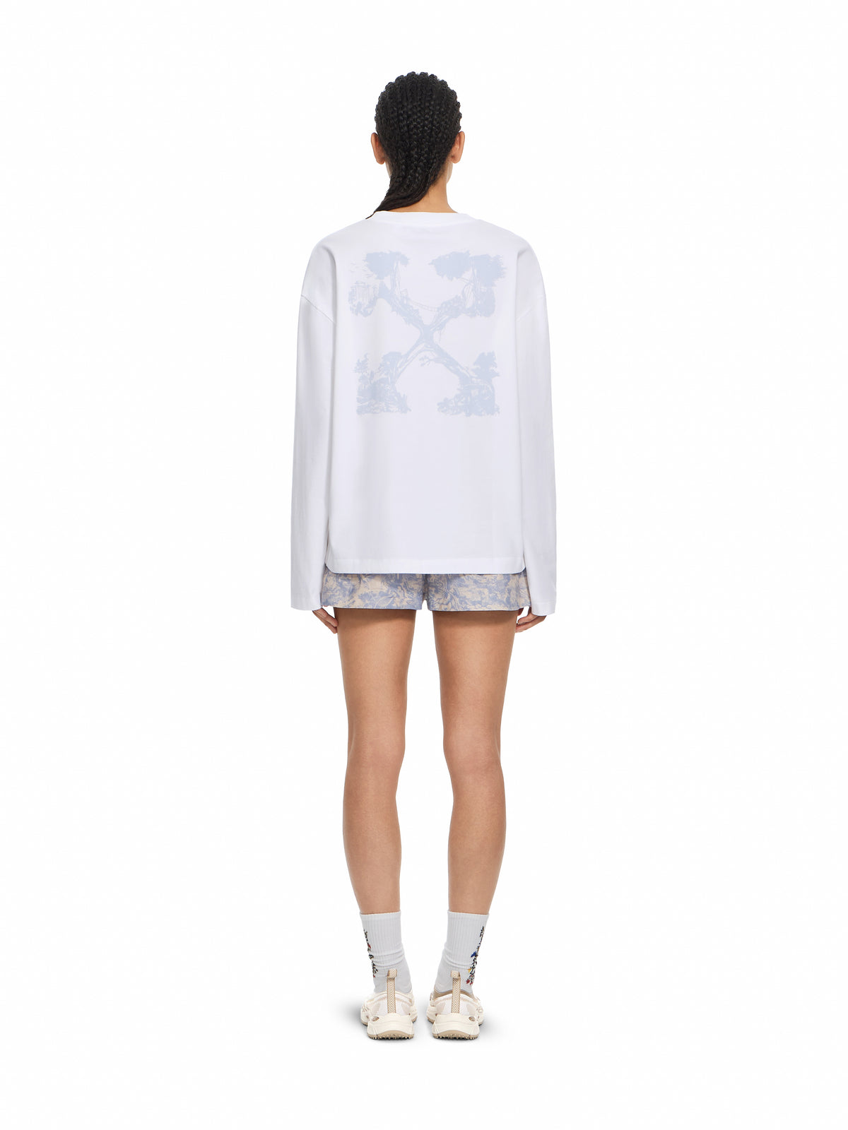 OFF WHITE City Nature Long Sleeve T-Shirt Ivory Heather 2FB00725T