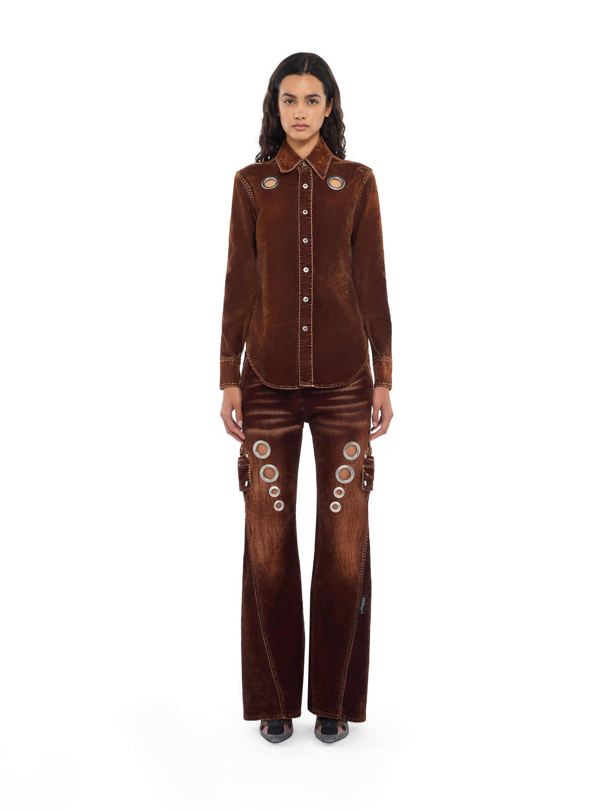 Eyelet Flock Shirt