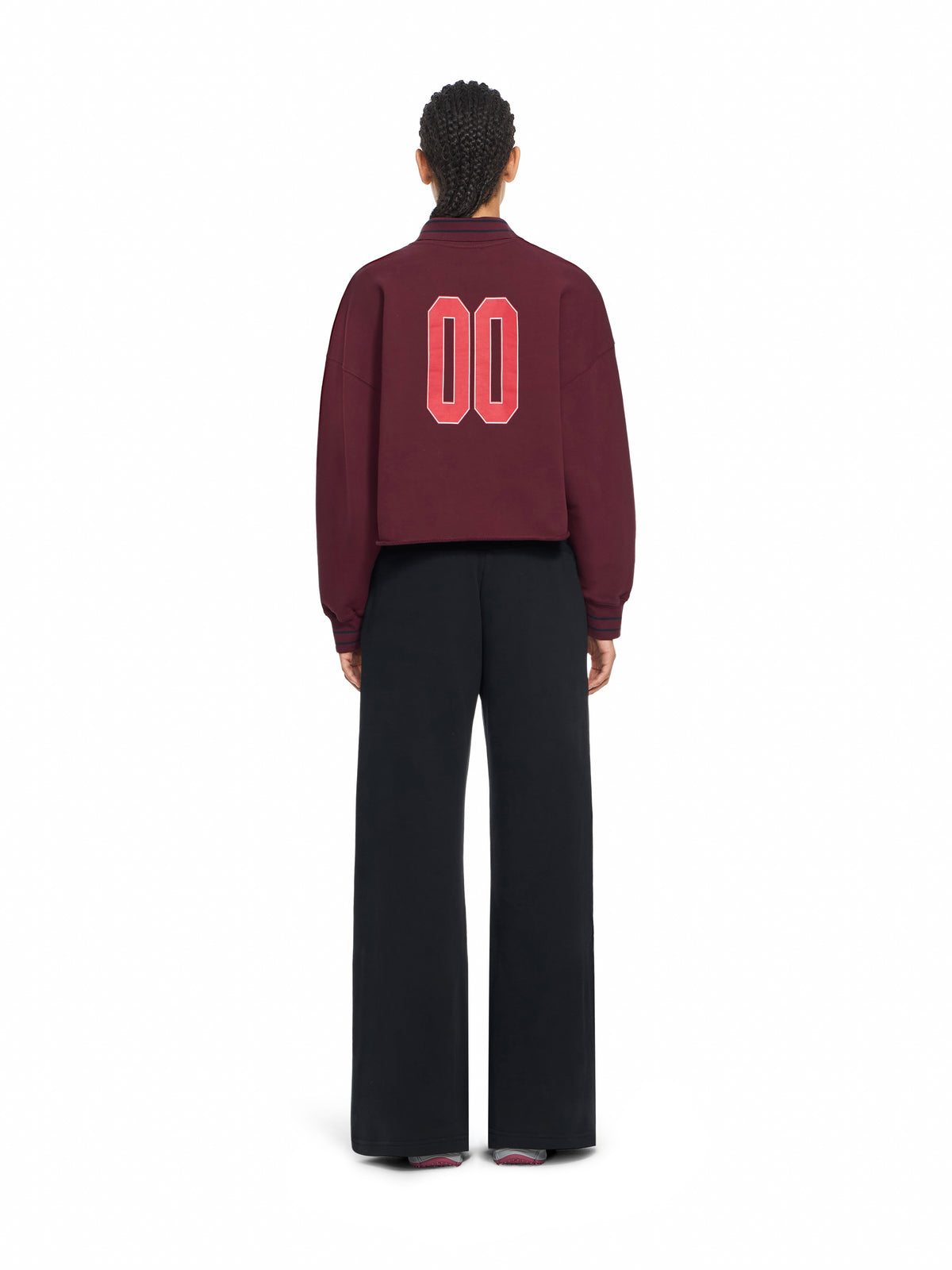 OFF WHITE Off College Crop Polo Crewneck Port Royal - Dark Sapphire 2FE00336T
