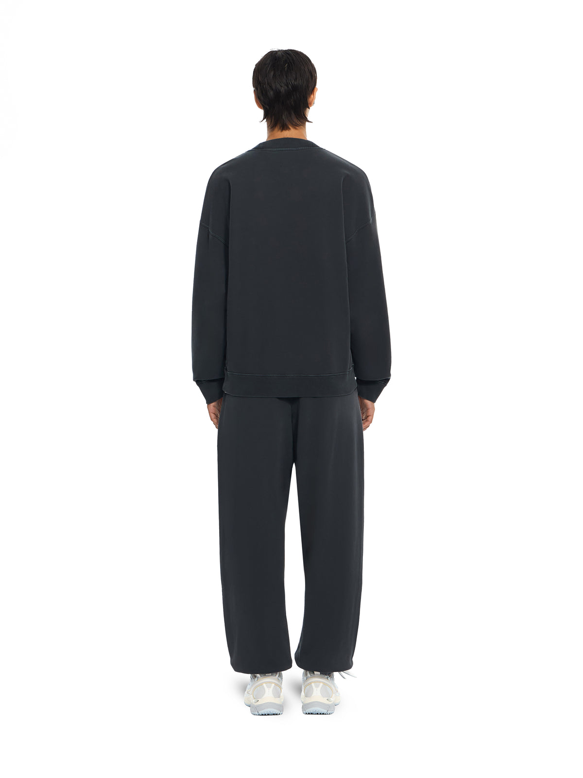 OFF WHITE Laundry Off Stamp Oversized Crewneck Discharged Dark Slate Dark Slate 2FE00457T