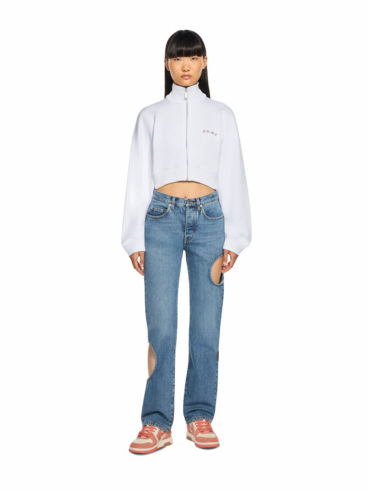 Arrow Chinè Flower Crop Zip Up