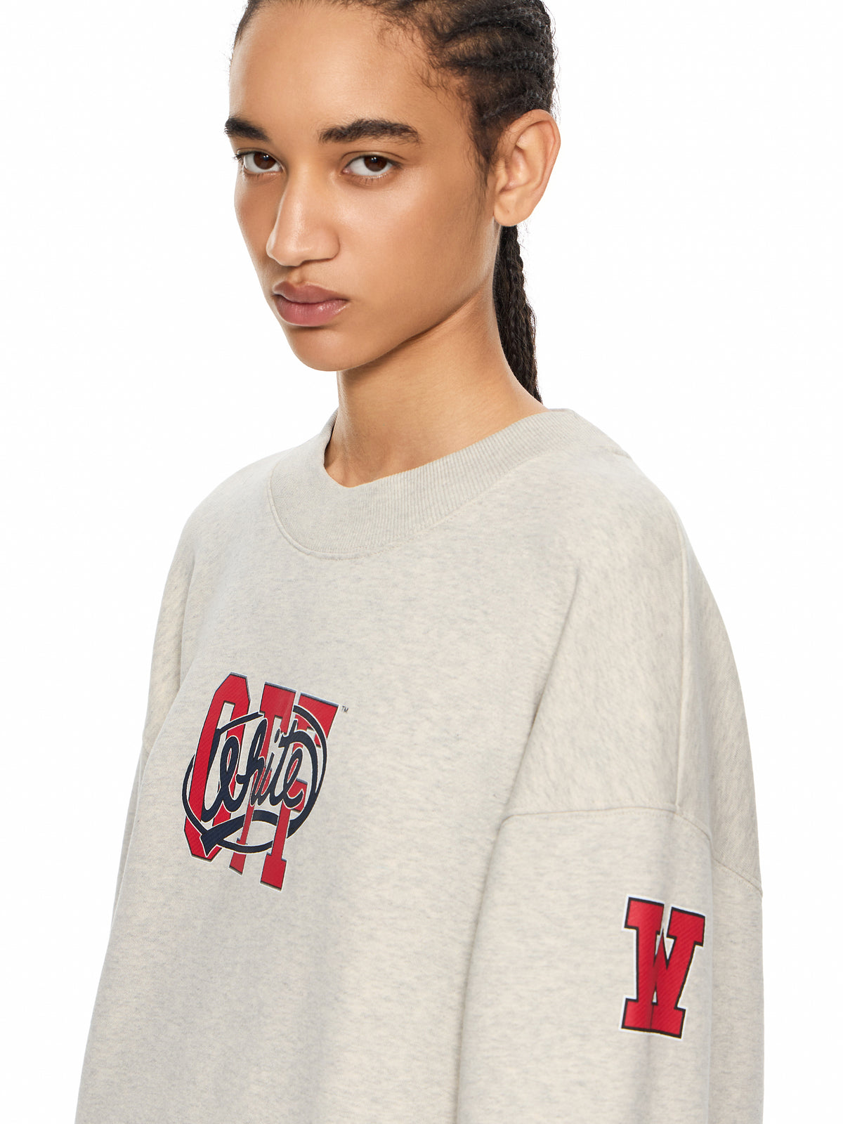 Off College Oversized Crewneck