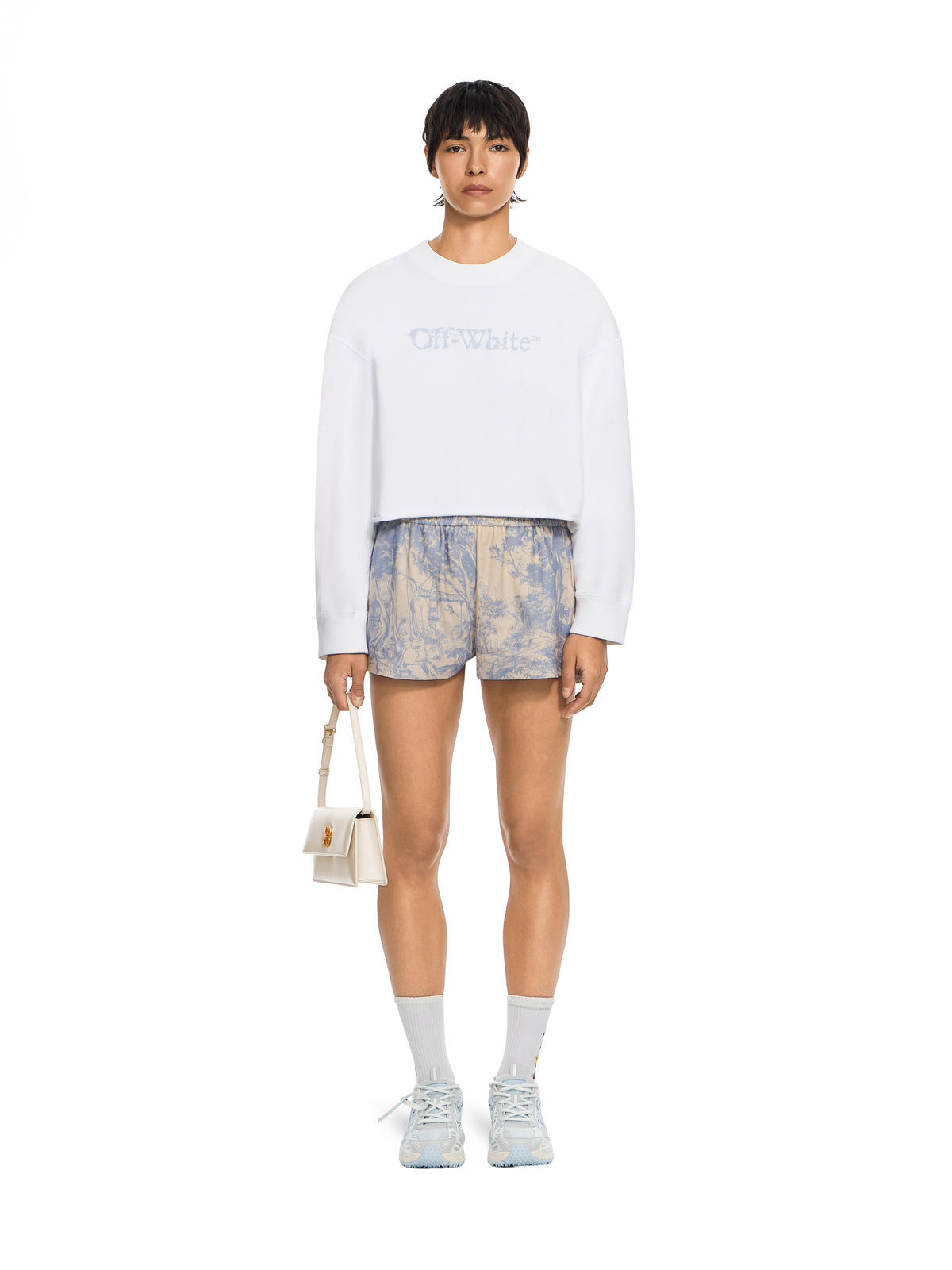 City Nature Arrow Cropped Crewneck