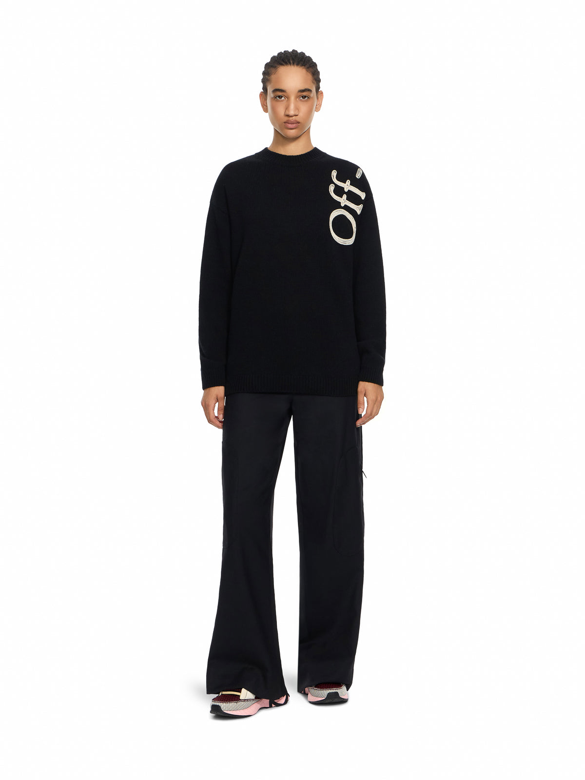 Vertical Bookish Logo Knit Crewneck