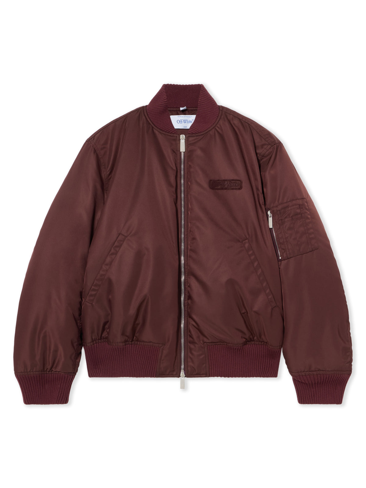 OFF WHITE Embroidered Logo Bomber Jacket Port Royal Port Royal 2FG00660T