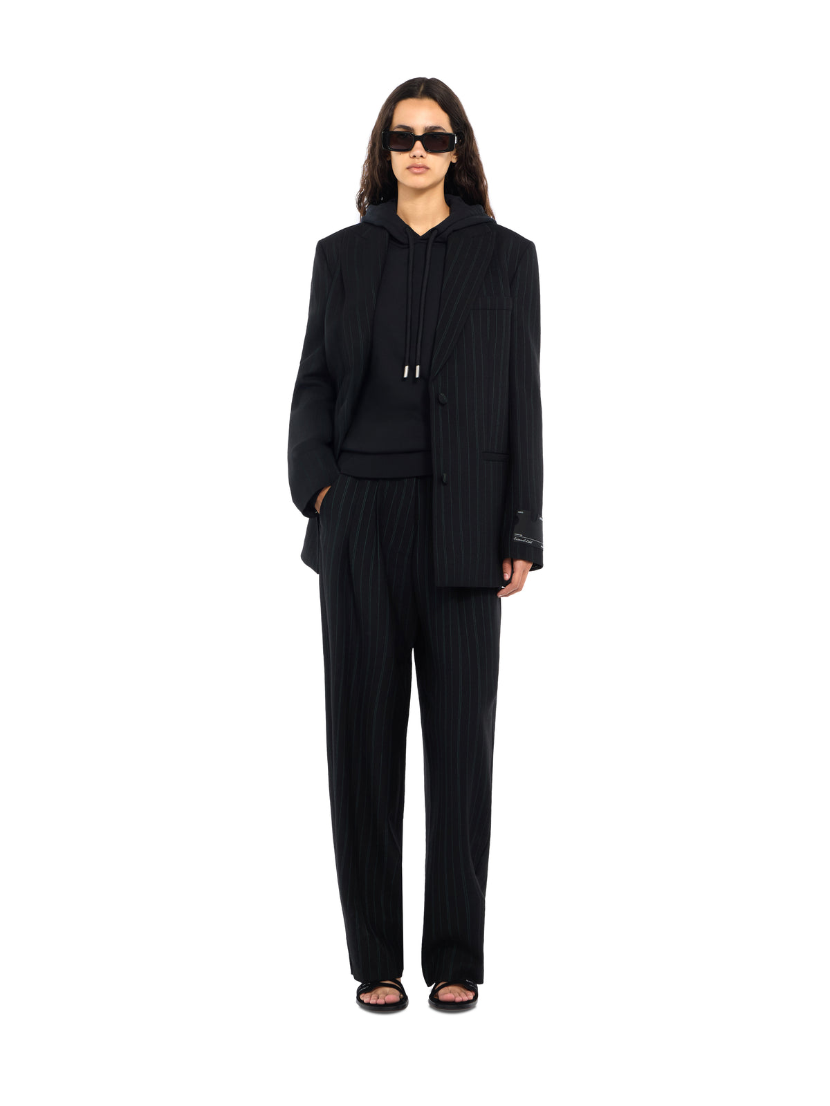 Pinstripe Balloon Pants